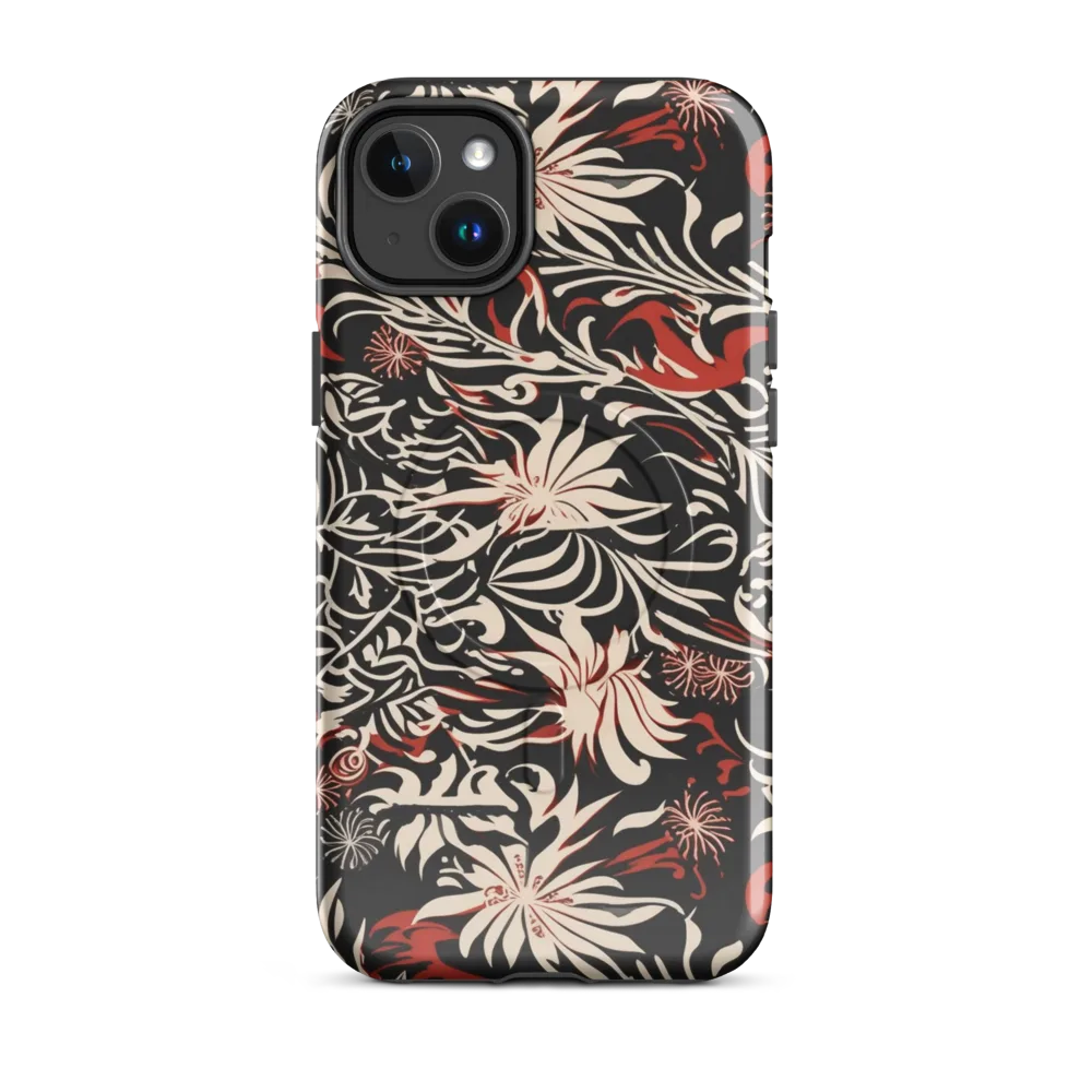 Crimson Herbarium on MagSafe Tough Case for iPhone® — Front