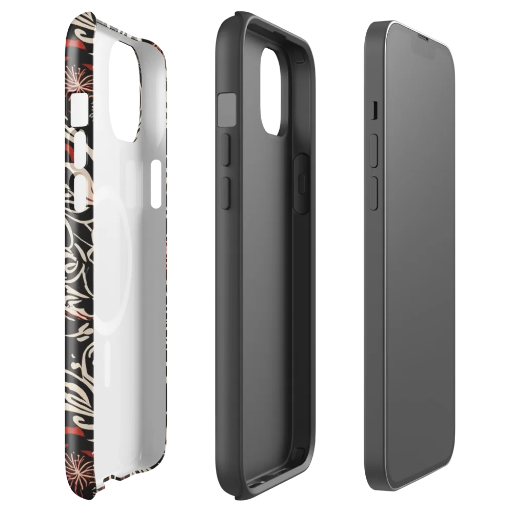Crimson Herbarium on MagSafe Tough Case for iPhone® — Front