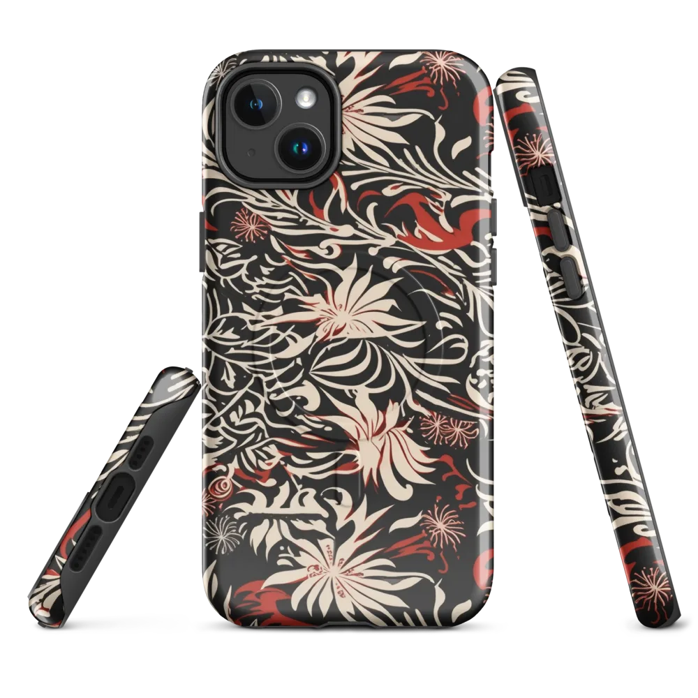 Crimson Herbarium on MagSafe Tough Case for iPhone® — Front