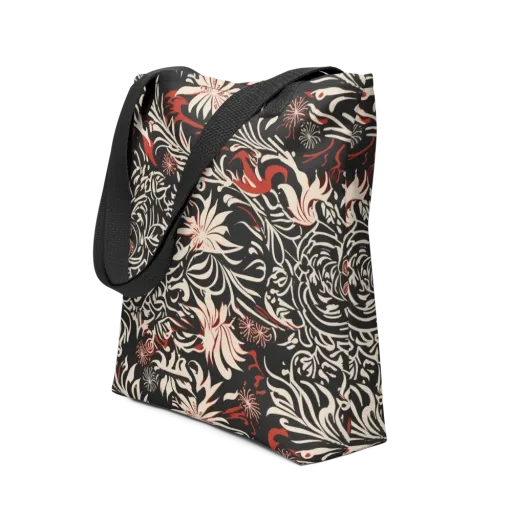 Crimson Herbarium on a Tote Bag