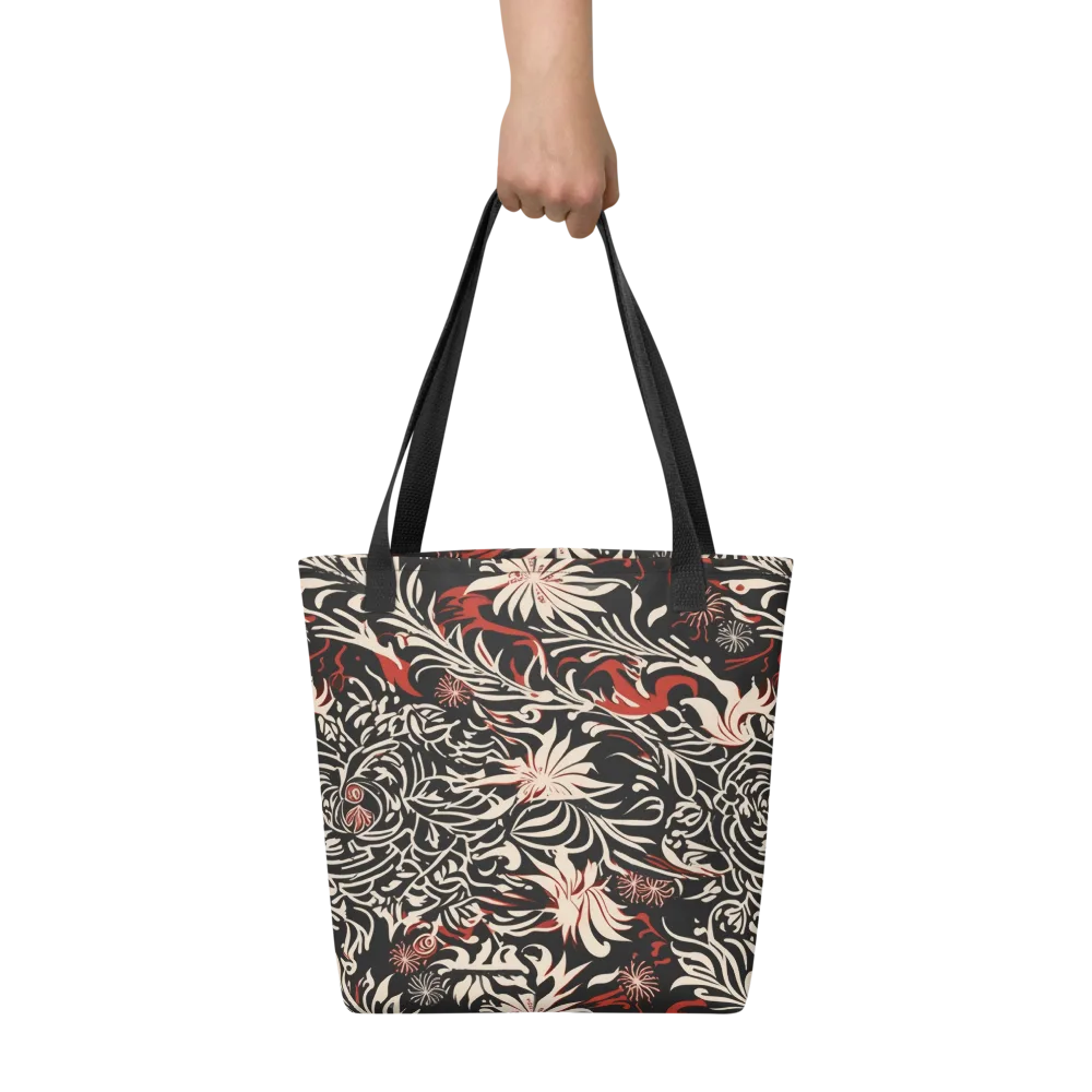 Crimson Herbarium on Tote Bag — Front