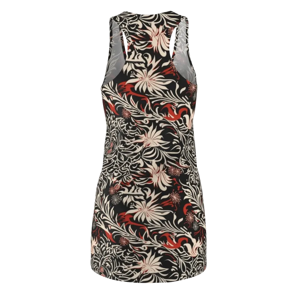 Crimson Herbarium on Racerback Dress — Back