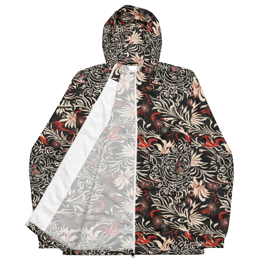 Crimson Herbarium on Men's Windbreaker — Front