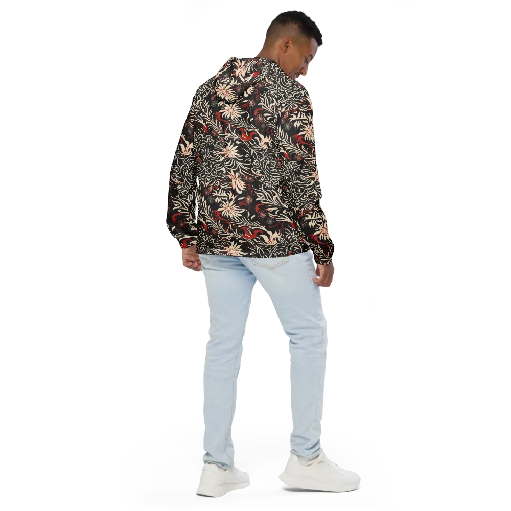 Crimson Herbarium on Men's Windbreaker — Back
