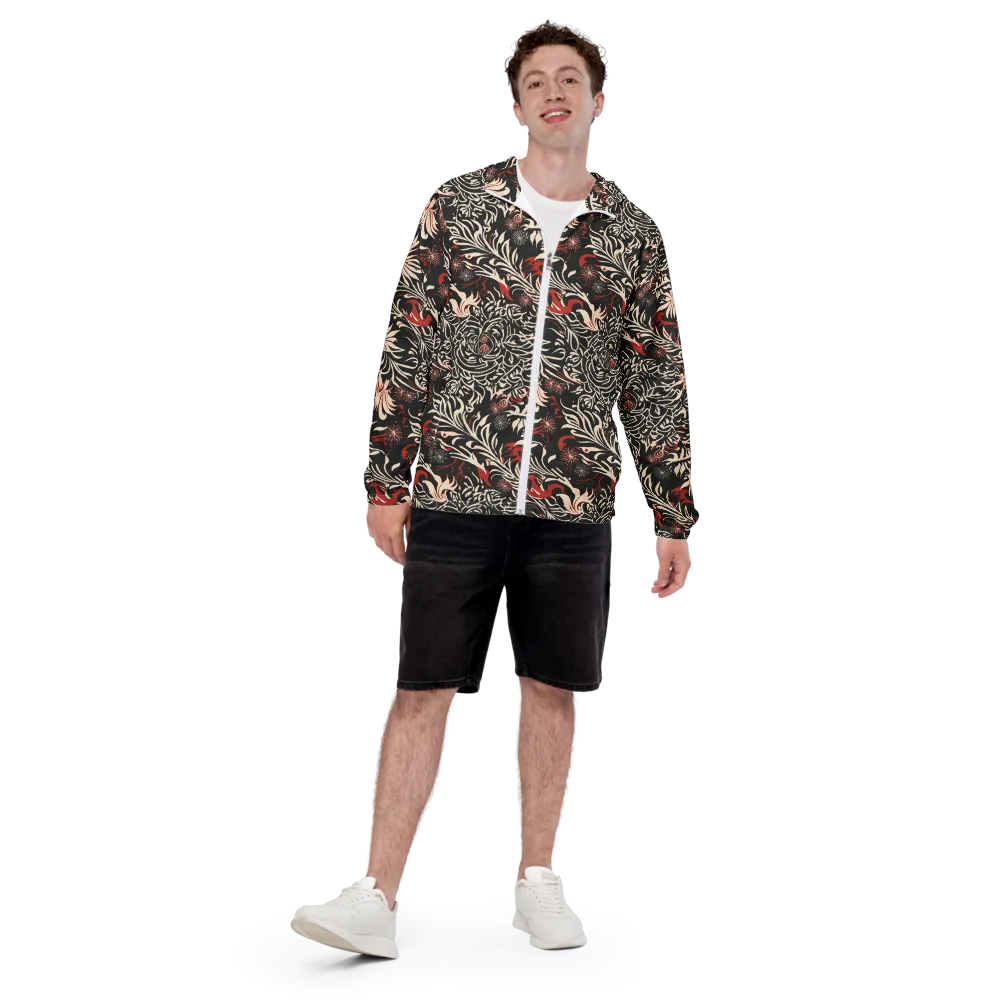 Crimson Herbarium on Men's Windbreaker — Front