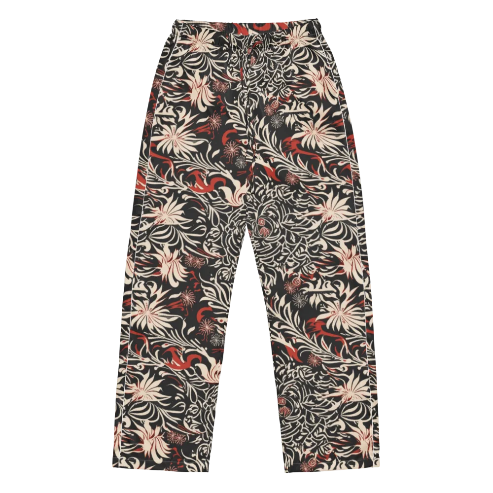 Crimson Herbarium on Women's Pajama Pants — Front