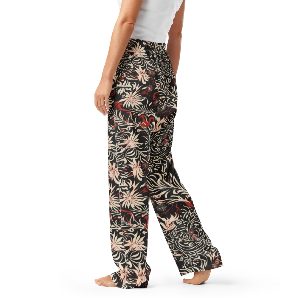 Crimson Herbarium on Women's Pajama Pants — Left