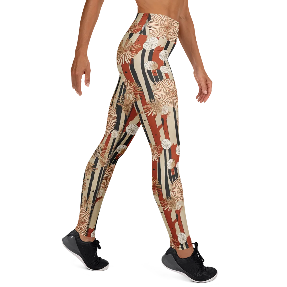 Dandelion Parade on Yoga Leggings — Right
