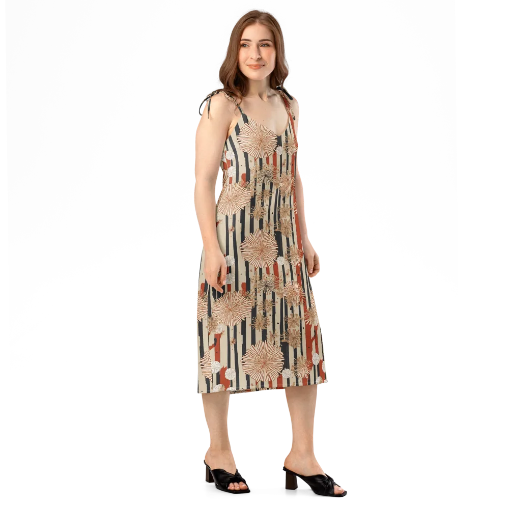 Dandelion Parade on Slip Dress — Right Front