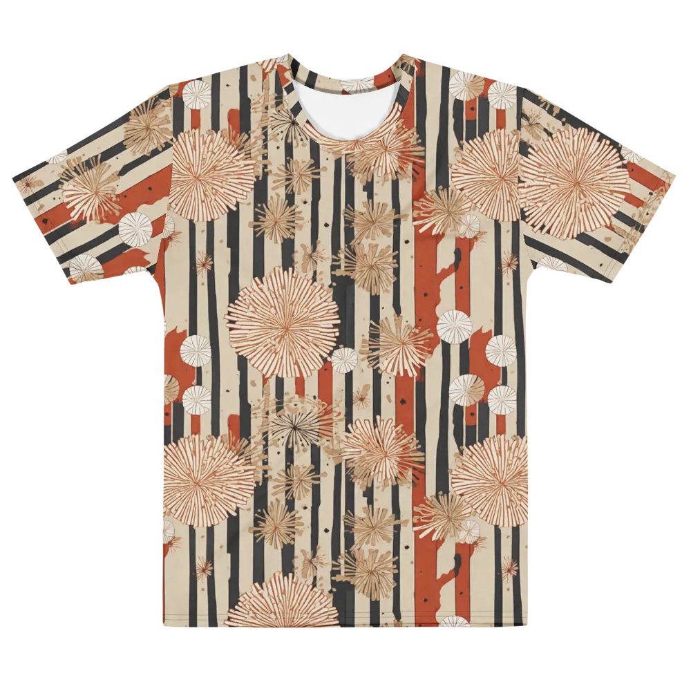 Dandelion Parade on Men's Cotton Crew Neck T-Shirt — Front