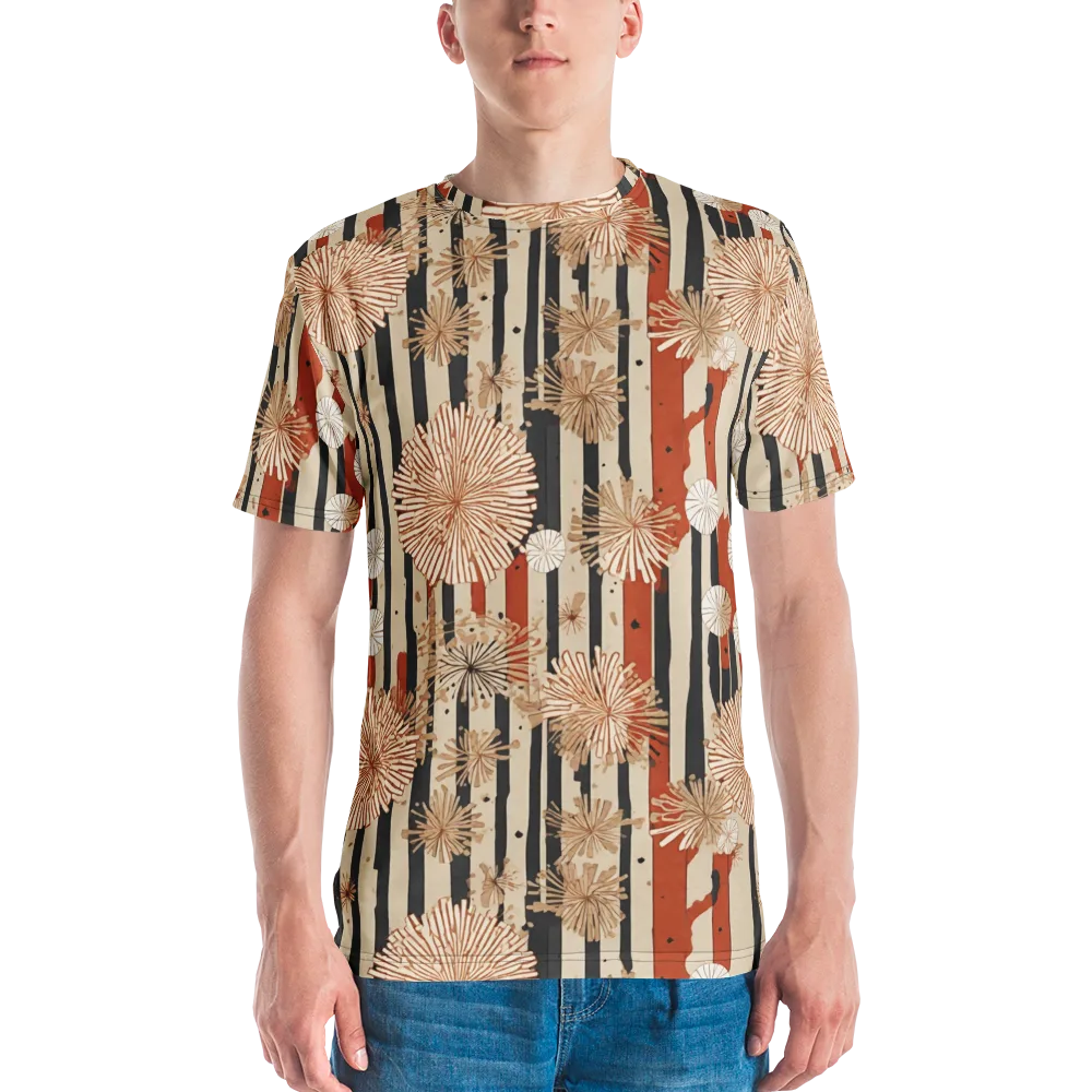 Dandelion Parade on Men's Crew Neck T-Shirt — Front