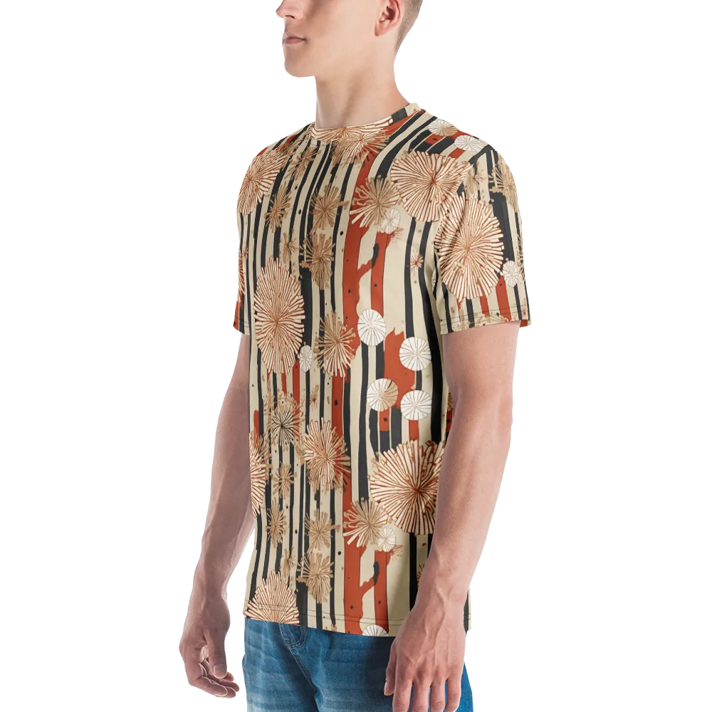 Dandelion Parade on Men's Crew Neck T-Shirt — Left