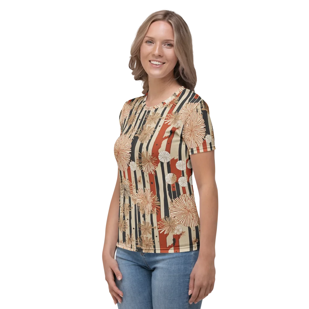 Dandelion Parade on Women's Crew Neck T-Shirt — Left