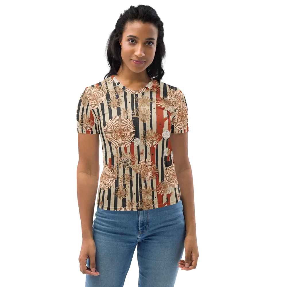 Dandelion Parade on Women's Crew Neck T-Shirt — Front