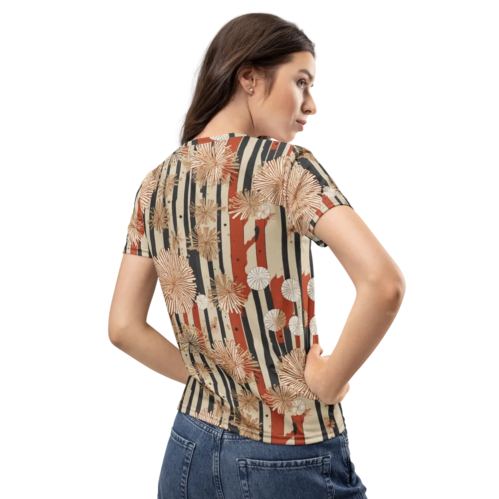 Dandelion Parade on Women's Crew Neck T-Shirt — Back