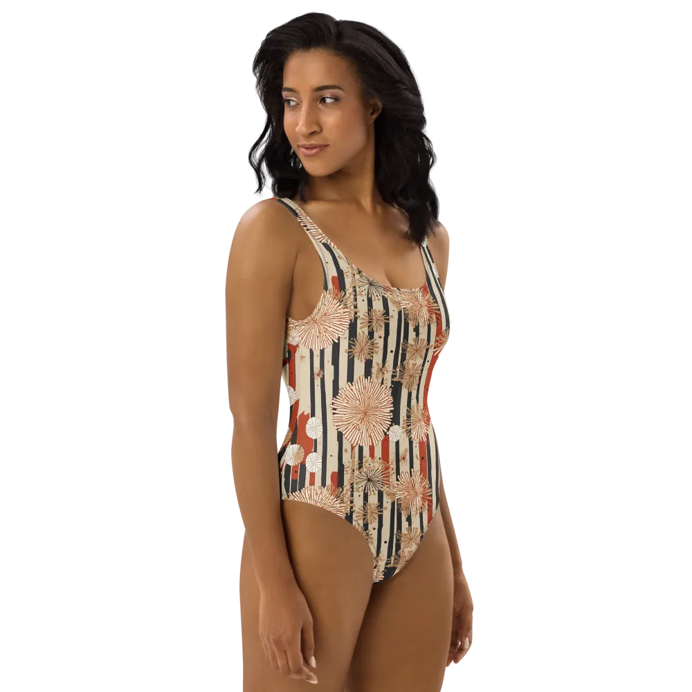 Dandelion Parade on One-Piece Swimsuit — Right