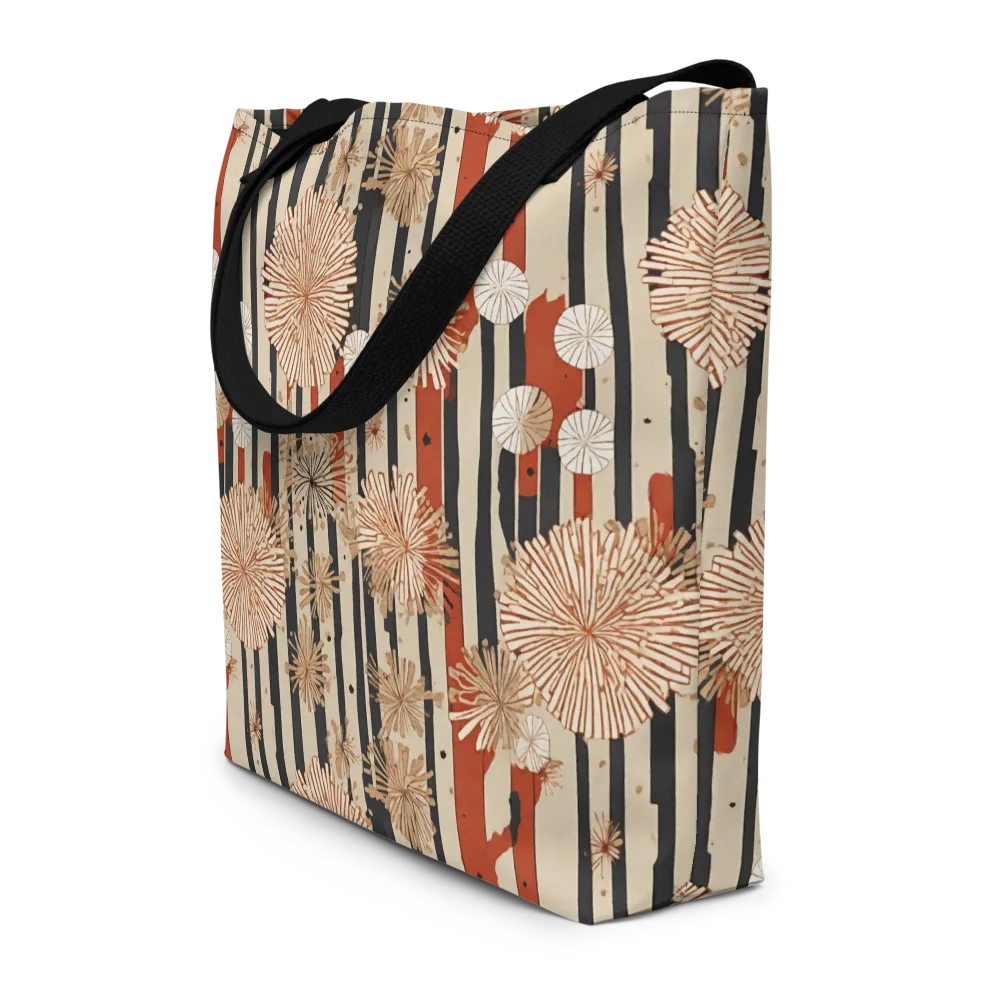 Dandelion Parade on Large Tote Bag W/ Pocket — Front