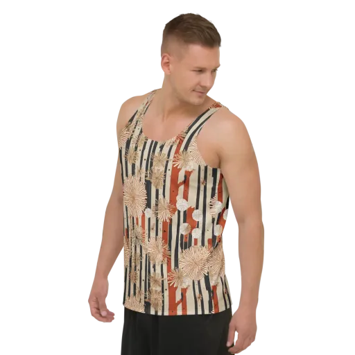 Dandelion Parade on a Men's Tank Top