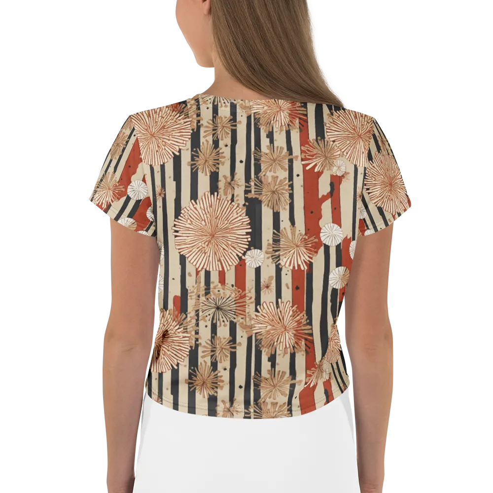 Dandelion Parade on Crop Tee — Back