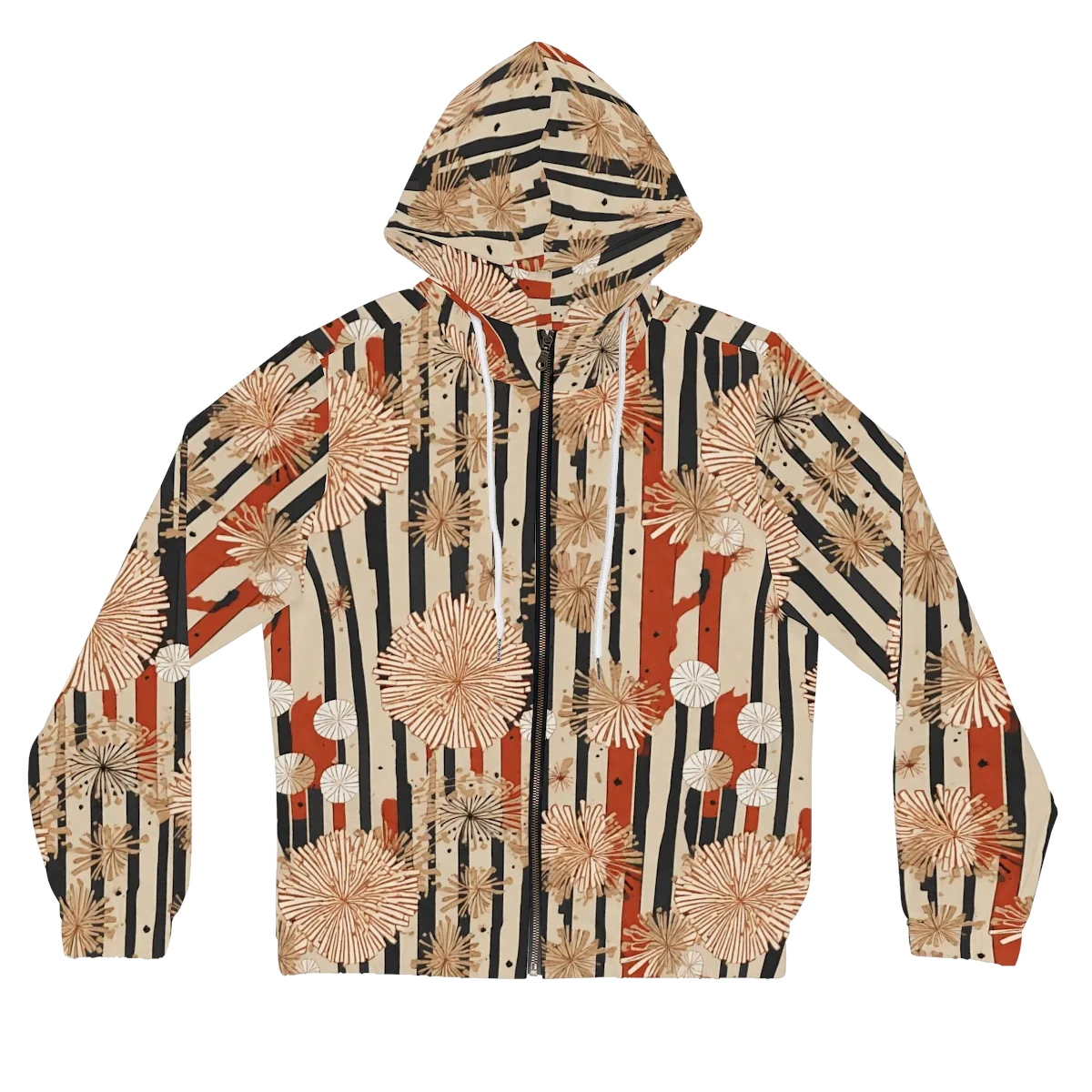 Dandelion Parade on Women's Full-Zip Hoodie — Front