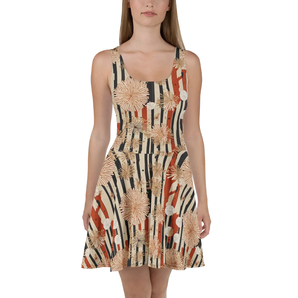 Dandelion Parade on Skater Dress — Front