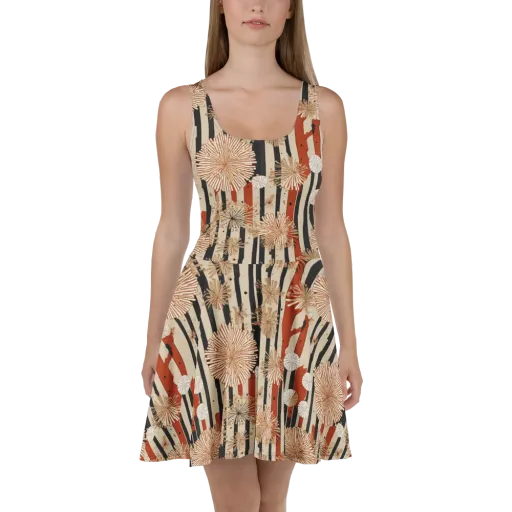 Dandelion Parade on a Skater Dress