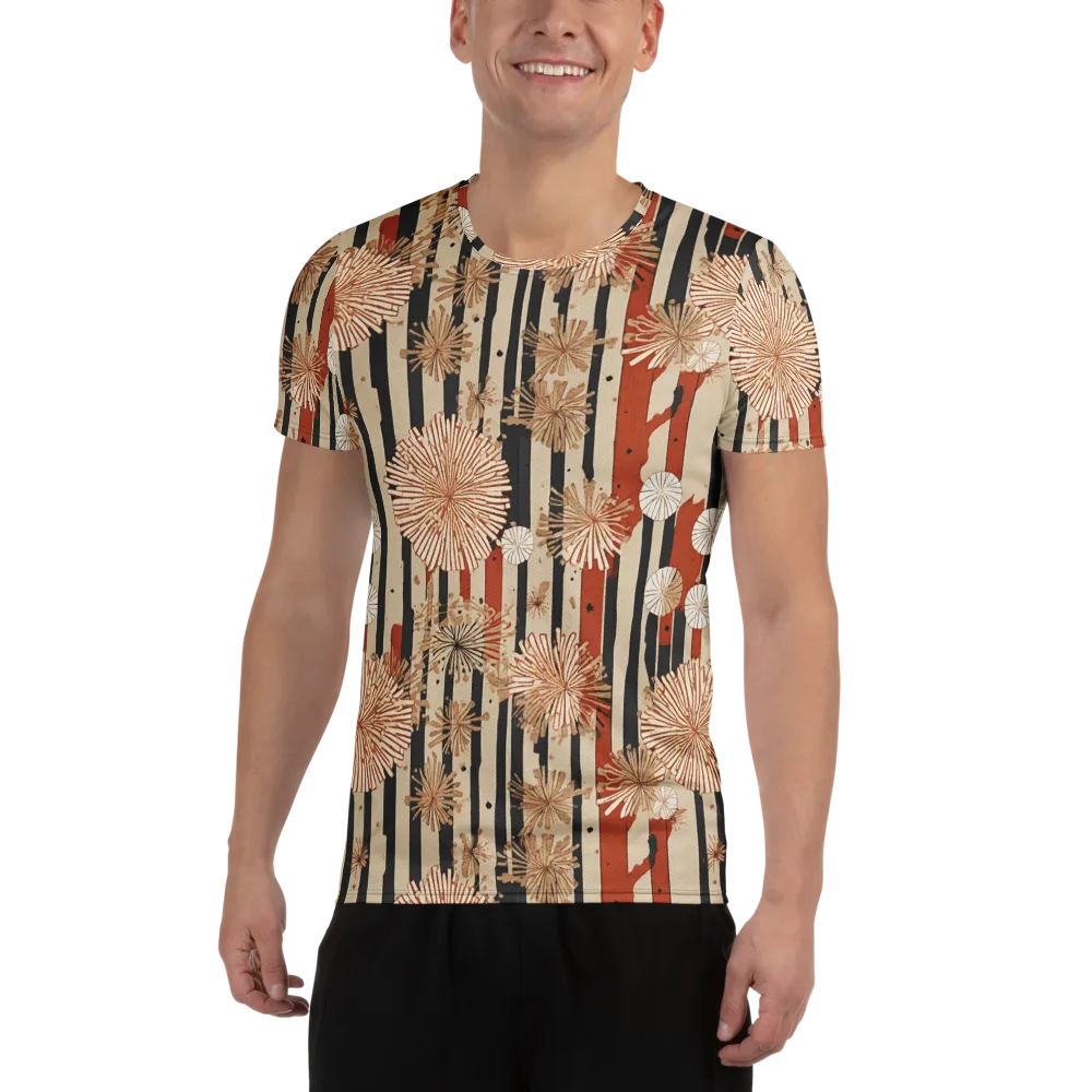 Dandelion Parade on Men's Athletic T-Shirt — Front