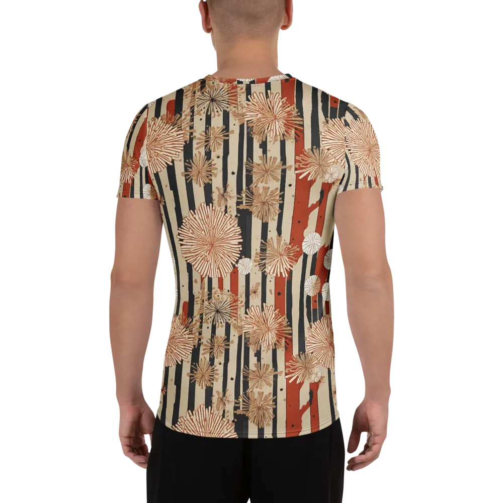 Dandelion Parade on Men's Athletic T-Shirt — Back
