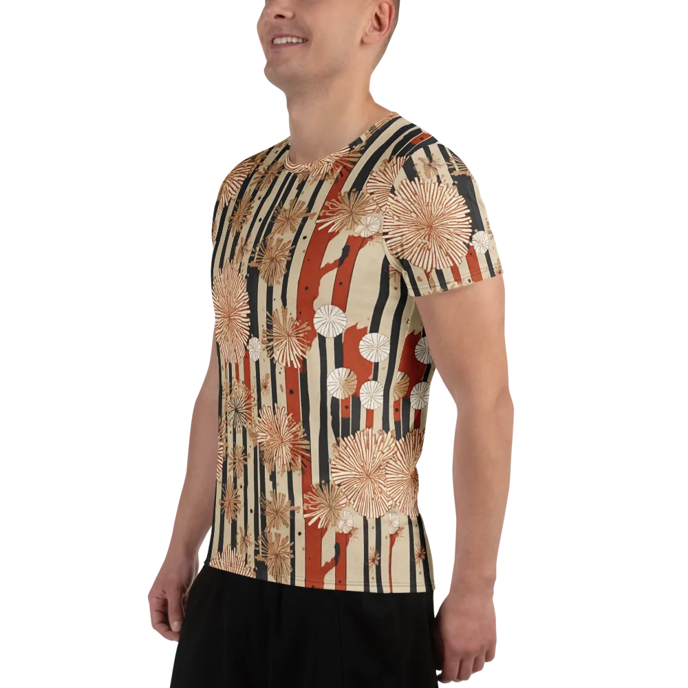 Dandelion Parade on Men's Athletic T-Shirt — Left