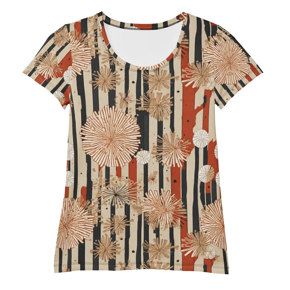 Dandelion Parade on Women's Athletic T-Shirt — Front