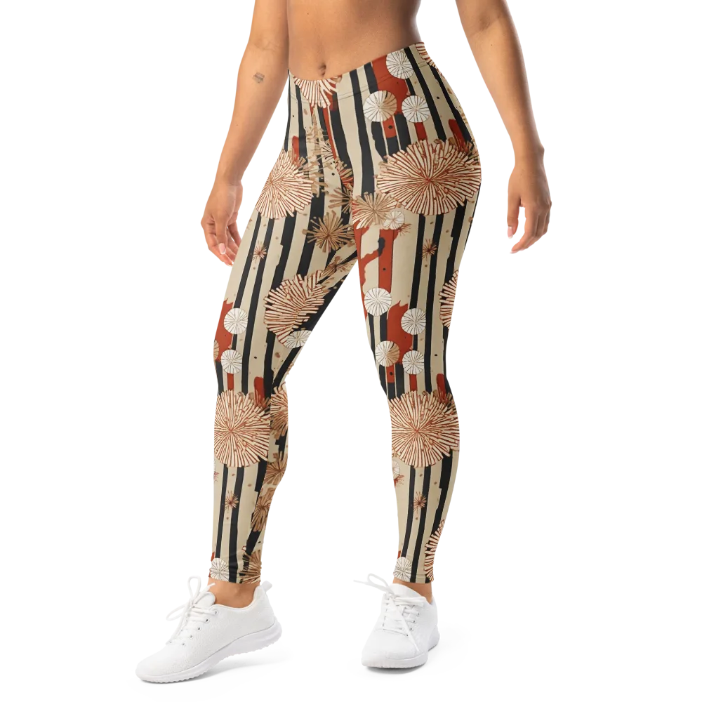 Dandelion Parade on Leggings — Left Front
