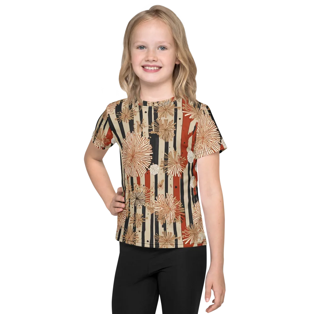 Dandelion Parade on Kids Crew Neck T-Shirt — Front