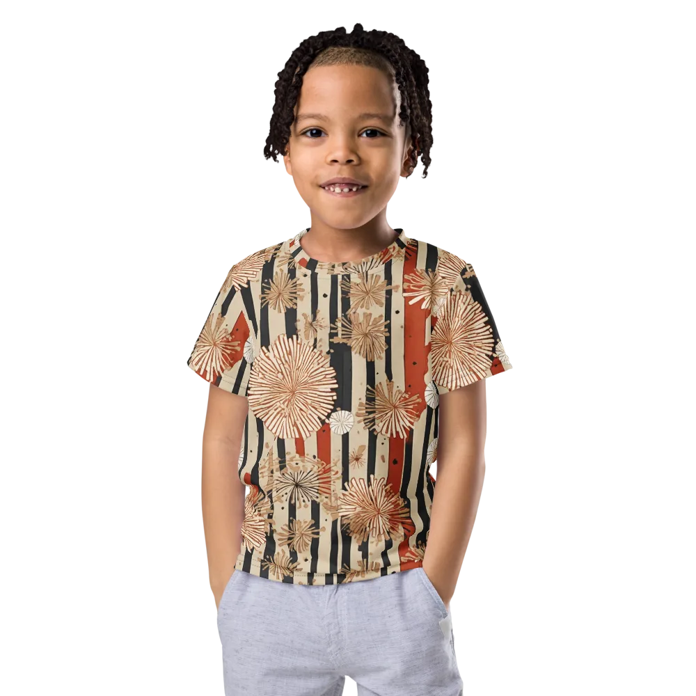 Dandelion Parade on Kids Crew Neck T-Shirt — Front