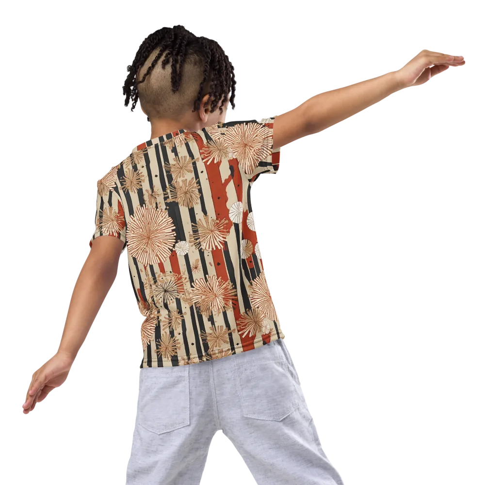 Dandelion Parade on Kids Crew Neck T-Shirt — Back