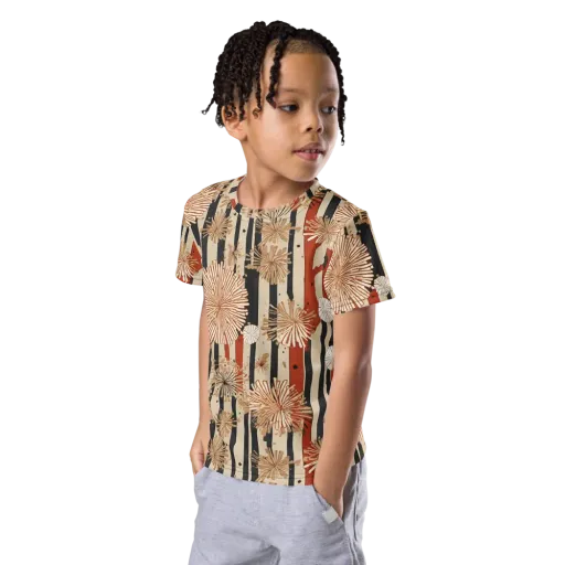Dandelion Parade on a Kids Crew Neck T-Shirt