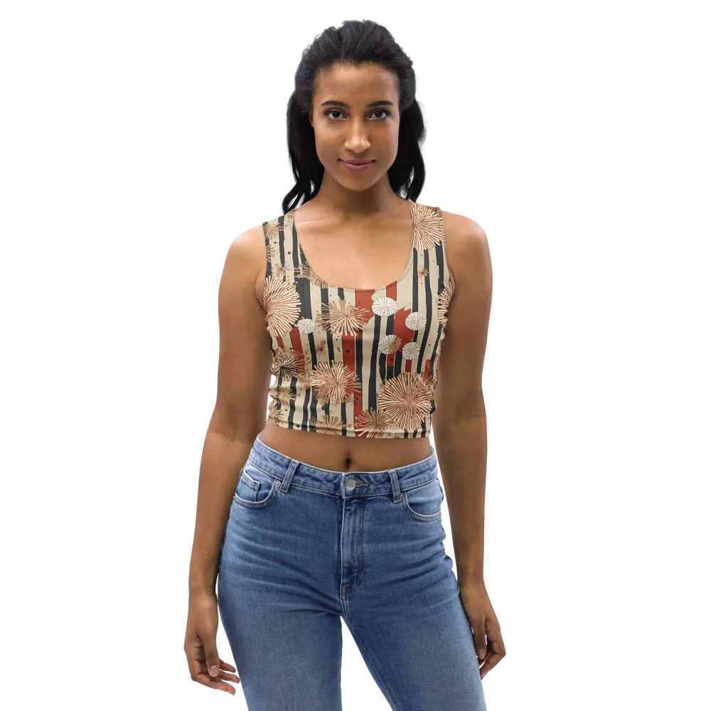 Dandelion Parade on Crop Top — Front