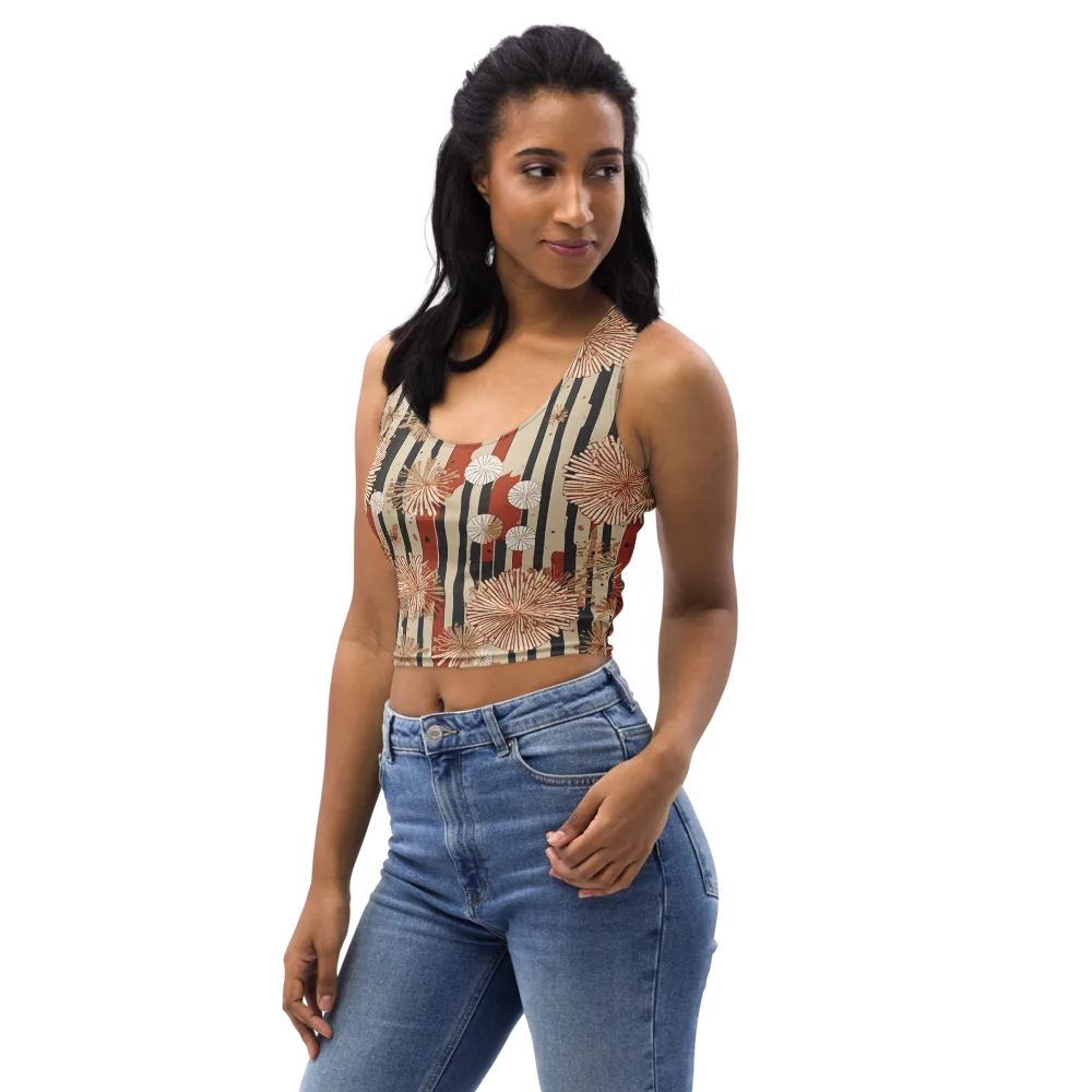 Dandelion Parade on Crop Top — Left Front