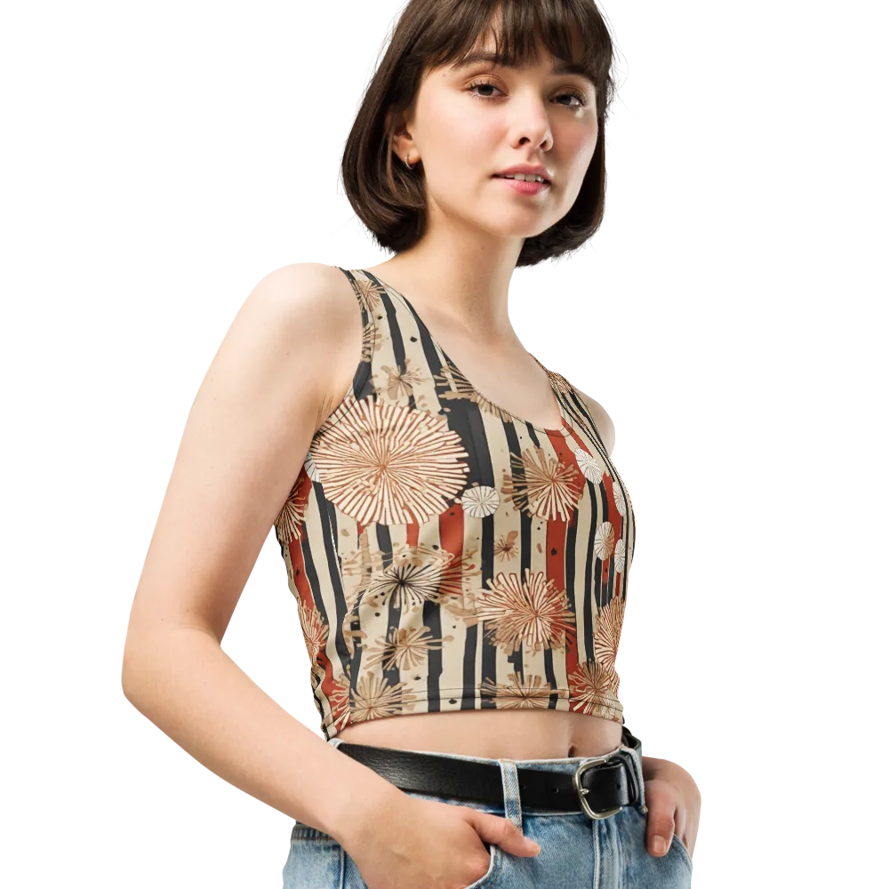 Dandelion Parade on Crop Top — Right Front