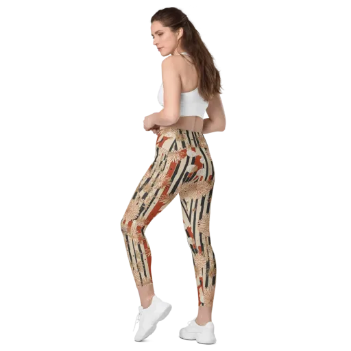 Dandelion Parade on a Leggings with Pockets