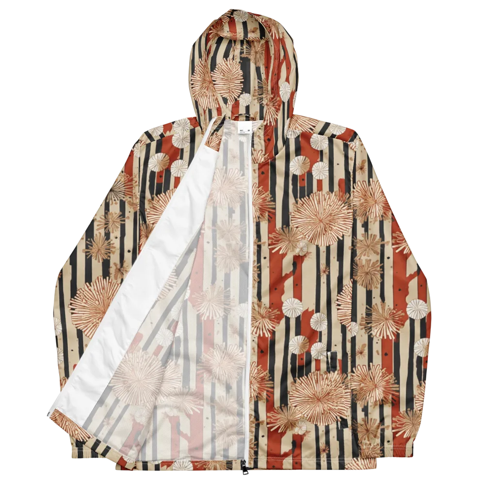 Dandelion Parade on Men's Windbreaker — Front