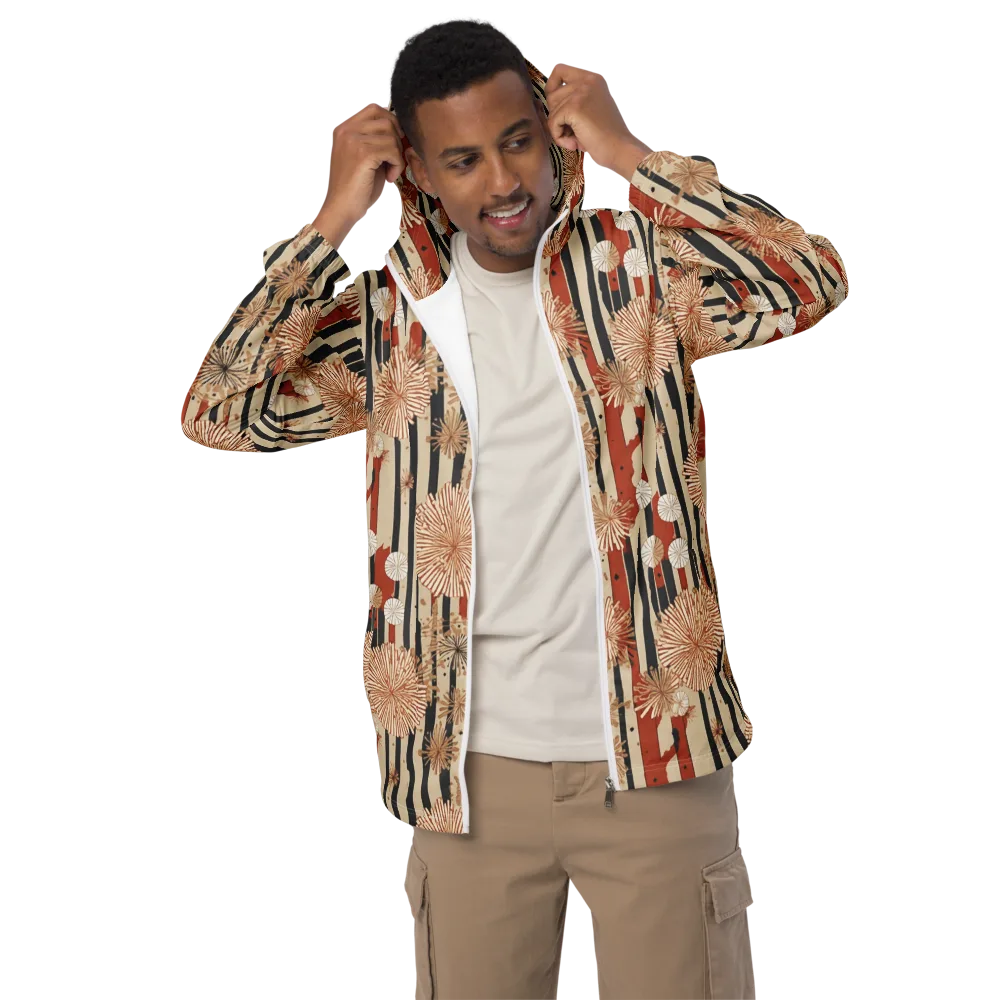 Dandelion Parade on Men's Windbreaker — Front