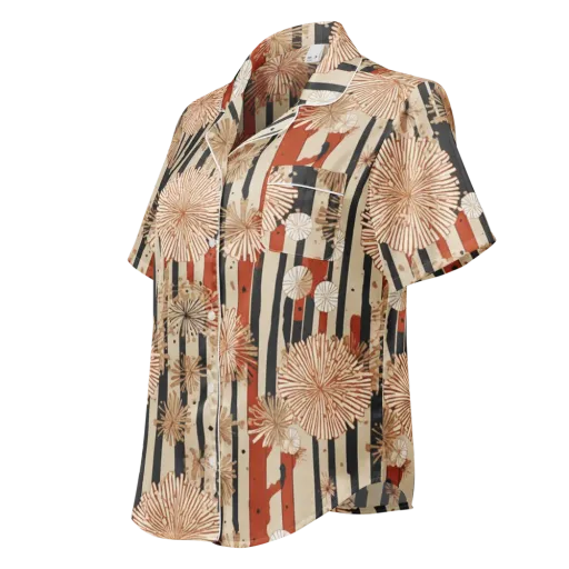 Dandelion Parade on a Women's Short Sleeve Pajama Top