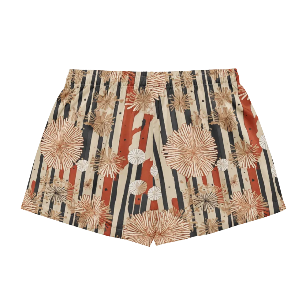 Dandelion Parade on Women's Pajama Shorts — Back