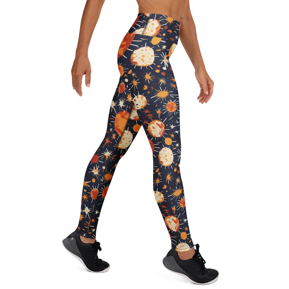 Copper Constellation on Yoga Leggings — Right