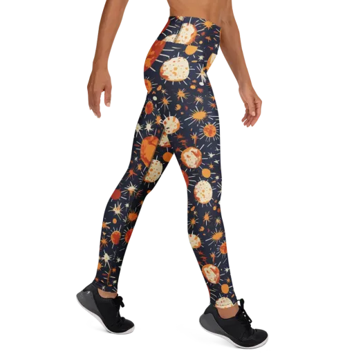 Copper Constellation on a Yoga Leggings