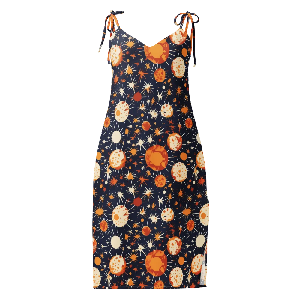Copper Constellation on Slip Dress — Front