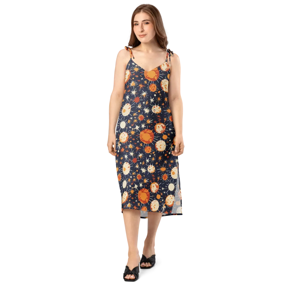 Copper Constellation on Slip Dress — Front