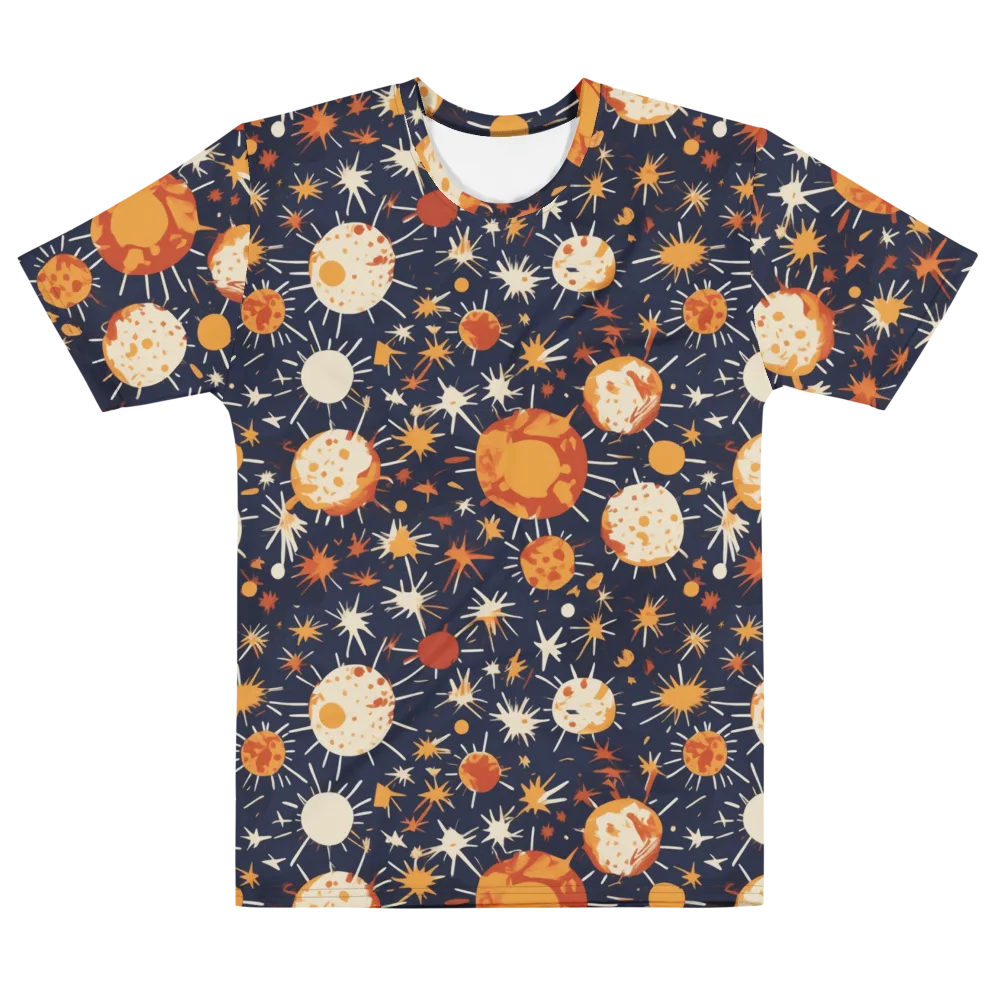 Copper Constellation on Men's Cotton Crew Neck T-Shirt — Front