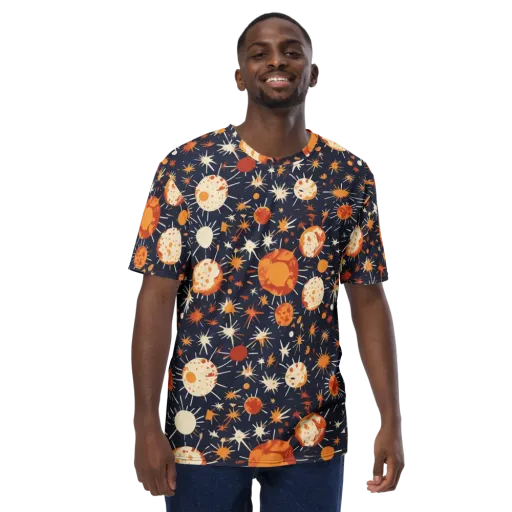 Copper Constellation on a Men's Crew Neck T-Shirt