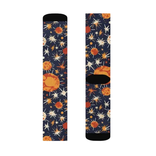 Copper Constellation on a Socks
